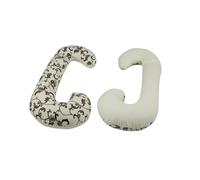 Coussin usages multiples dessin floral clair crème Multicolore