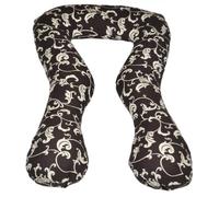 Coussin Usages Multiples Dessin Floral Sombre
