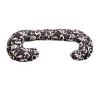 Coussin usages multiples dessin floral sombre Multicolore