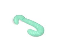 Coussin usages multiples etoiles blanches sur fond bleu menthe