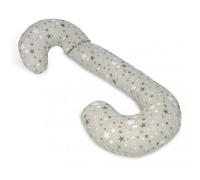 Coussin Usages Multiples Etoiles Girses Et Blanches Sur Fond Gris