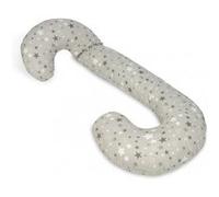 Coussin usages multiples Etoiles girses et blanches sur fond gris Multicolore