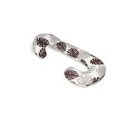 Coussin usages multiples Feuilles grises et marrons