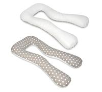 Coussin Usages Multiples Pois Sur Fond Gris Blanc