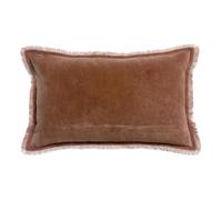 Coussin Vivaraise Uni Fara Marron 30x50 cm