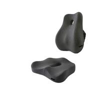 Coussin Voiture Conducteur Coussin de siège en mousse à mémoire forme, for chaise bureau, Support voiture, oreiller taille, Massage for fesses(Basic set 2)