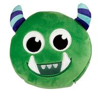 Coussin Voyage Relaxeazzz Peluché 2-en-1 - Monstre Vert
