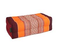 Coussin yoga kapok bourgogne orange