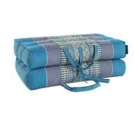 Coussin yoga méditation kapok turquoise