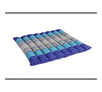 Coussin yoga plat bleu océan
