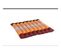 Coussin yoga plat orange