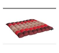 Coussin yoga plat rouge bourgogne