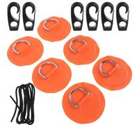 Coussinet à Anneau Kayak, Kit de Gréement PVC | Accessoire Paddle Gonflable, Rustine Bateau Gonflable, Anneau Inox, Nylon