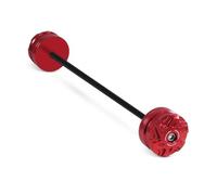 Coussinet Anti-Choc Protection Anti-Chute pour Essieu Avant Et Arrière De Moto TRACER9GT 2021-2025(Rear Red)