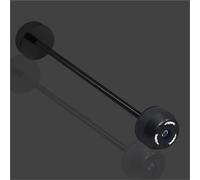 Coussinet Anti-Choc Protections de Fourche et d'axe de Roue Avant et arrière pour Motos CBR1000RR CBR600RR CBR650R CBR650F(Rear Black)