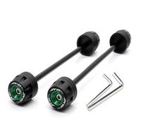 Coussinet Anti-Choc Protections De Roues Avant Et Arrière pour Kawasaki ZX6R pour Ninja 636 2009-2023(Green)