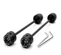 Coussinet Anti-Choc Vis De Béquille Arrière Supports De Bras Oscillant Protection D'axe De Roue Avant Moto pour MT07 FZ-07 XSR700 2014-2023(Black)