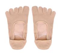 Coussinet Avant-pied Beige en Coton, Prévention Ampoules Femmes Filles | Lavable et Réutilisable, Compatible Toutes Chaussures, Coussinage Discret pour Pieds, Usage Quotidien