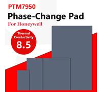 Coussinet conducteur thermique Honeywell-PTM7950, 8.5W/mK, changement de Phase, matériau du tampon en Silicone, pour ordinateur portable, CPU, GPU, joint de graisse en Silicone 80x80mm