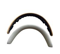 Coussinet de bandeau en cuir d'agneau de qualité supérieure compatible avec les casques Bowers & Wilkins PX7S2 et PX8 White+Brown