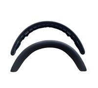 Coussinet de bandeau en cuir d'agneau de qualité supérieure compatible avec les casques Bowers & Wilkins PX7S2 et PX8 Le noir