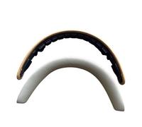 Coussinet de bandeau en cuir d'agneau de qualité supérieure compatible avec les casques Bowers & Wilkins PX7S2 et PX8 White+Brown