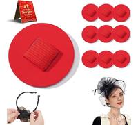 Coussinet de bandeau en feutre, base de décoration de bandeau de cheveux en feutre de 2 pouces, accessoires de décoration de bandeau, solidement collé (06#,10Pcs)