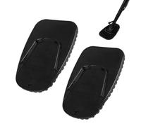 Coussinet de béquille latérale pour Moto - de Pied, Support Anti-enfoncement | Béquille de stationnement Robuste, Protection de Base Large, Accessoire pour Sol Meuble, Trottoir,