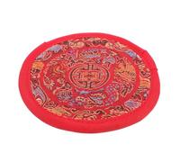 Coussinet de Bol Chantant Tibétain Rouge en Coton Cousu Main