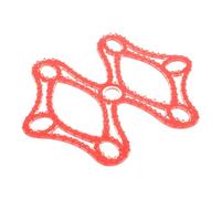 Coussinet de Casque Rembourrage Confortable en Silicone, Rouge | Ventilation, Isolation Thermique, Soulage la Pression, Limite L’aplatissement des Cheveux, pour Cyclisme