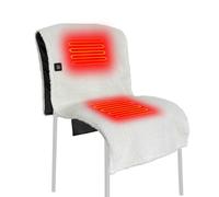 Coussinet de chaise Sherpa chauffant électrique avec réglages température ajustables pour canapé sofa - Expérience assise chaude et confortable les saisons plus froides