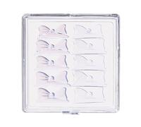 Coussinet de cils en silicone - 5 paires de tampon d'extension de cils professionnel, support de cils en silicone souple | Coussin de cils antidérapant, bouclier de levage de cils, forme d'arc pour