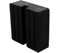 Coussinet de Cric en Caoutchouc Noir, Support Antidérapant | Compatible Point de Levage et Chandelle, Surface Irrégulière Résistante à L’usure, Accessoires Voiture