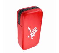 Coussinet de Pied de Cible D'entraînement en Cuir PU de Haute qualité pour la Boxe, Le Kickboxing, la Pratique du karaté, Léger et Compact pour Une Utilisation dans Un Parc à Domicile (Rouge)