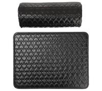 Coussinet de Poignet pour Nail Art Noir en Pu, Lot de 2 Set de de Pièces