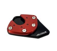 Coussinet de support latéral pour pied Pour HONDA NC750X NC 750X NC750 X 2014-2020 pour Moto CNC Pied Béquille Latérale Plaque De Protection Béquille Agrandisseur Support Extension(Rouge)