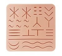 Coussinet de suture amélioré pour les étudiants en médecine et vétérinaire, idéal pour les kits de suture, coussinet durable à 3 couches avec plaies prédécoupées, pas facile à déchirer