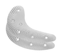 Coussinet de Talon en Demi-lune pour Réparation Chaussure Homme Fer | Vis, Antidérapant, Installation Facile, Usage Polyvalent, Argenté, pour Chaussures et Baskets