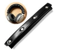 Coussinet de tête pour Casque - Bandeau de Remplacement Compatible DT 770 Pro DT 880 Pro DT 990 Pro MMX 300 HS200 HS400 - Fixation par Boutons Noir