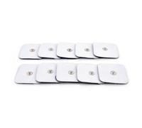 Coussinet D'électrode De Remplacement Auto-Adhésif, 10 Pièces, Carré 4*4cm Tens Non Tissé Pour Stimulateur Musculaire Tens Machine Coussinets Bretelles