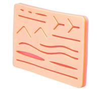 Coussinet d'entraînement à la suture en silicone avec 14 plaies prédécoupées, modèle de formation médicale durable for l'éducation et la démonstration