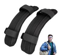 Coussinet d'épaule pour sangle de sac, coussinet de bandoulière | Coussin de coussin d'épaule | Coussin de bandoulière antidérapant, épaulettes gilets souples pour guitare à rabat de sac à dos, Noir