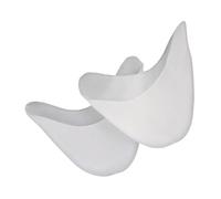 Coussinet d'orteil en gel de silicone pour pointe de ballet - Protection métatarsienne pour avant-pied - Haute élasticité, Blanc sans pores, Taille unique