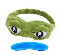 Coussinet pour les yeux pour dormir, joli cache-œil, avec sac en gel, patch de sommeil, cache-œil pour adultes, couverture du visage, pour les voyages, le train