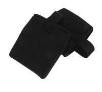 Coussinet Repose-jambes pour Fauteuil Roulant Manuel, 1 Paire Noire | Maille et Éponge, Surface Antidérapante, Isole du Froid, Soutien des Pieds, Usage Maison et Communauté