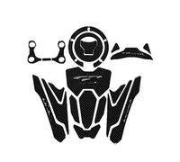 Coussinet Réservoir Moto Pour Cb650r 2019-2022 Moto Antidérapant Bouchon De Réservoir Pad Côté Genou Poignée Décalcomanie Protecteur Autocollant Coussinets(Style 1)