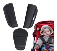 Coussinets 3 pièces | Housses de ceinture de voiture - Protecteur de ceinture de sécurité | Coussins antidérapants confortables pour ceintures auto, poussette et siège enfant
