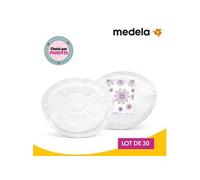 Medela - Coussinets d'Allaitement Jetables ultra-fins Medela Safe & Dry - Emballage individuel - Lot de 30