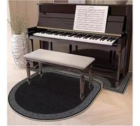 Coussinets acoustiques antidérapants pour piano - Tapis insonorisant noir - Protection de tapis de piano droit imperméable - Parfait pour la réduction du bruit et la protection du sol