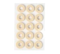 Coussinets adhésifs en latex pour callosités avec coussin de pression en forme d'anneau, respirant, anti-friction, pour orteils, semelle, cou-de-pied, marche et exercice A